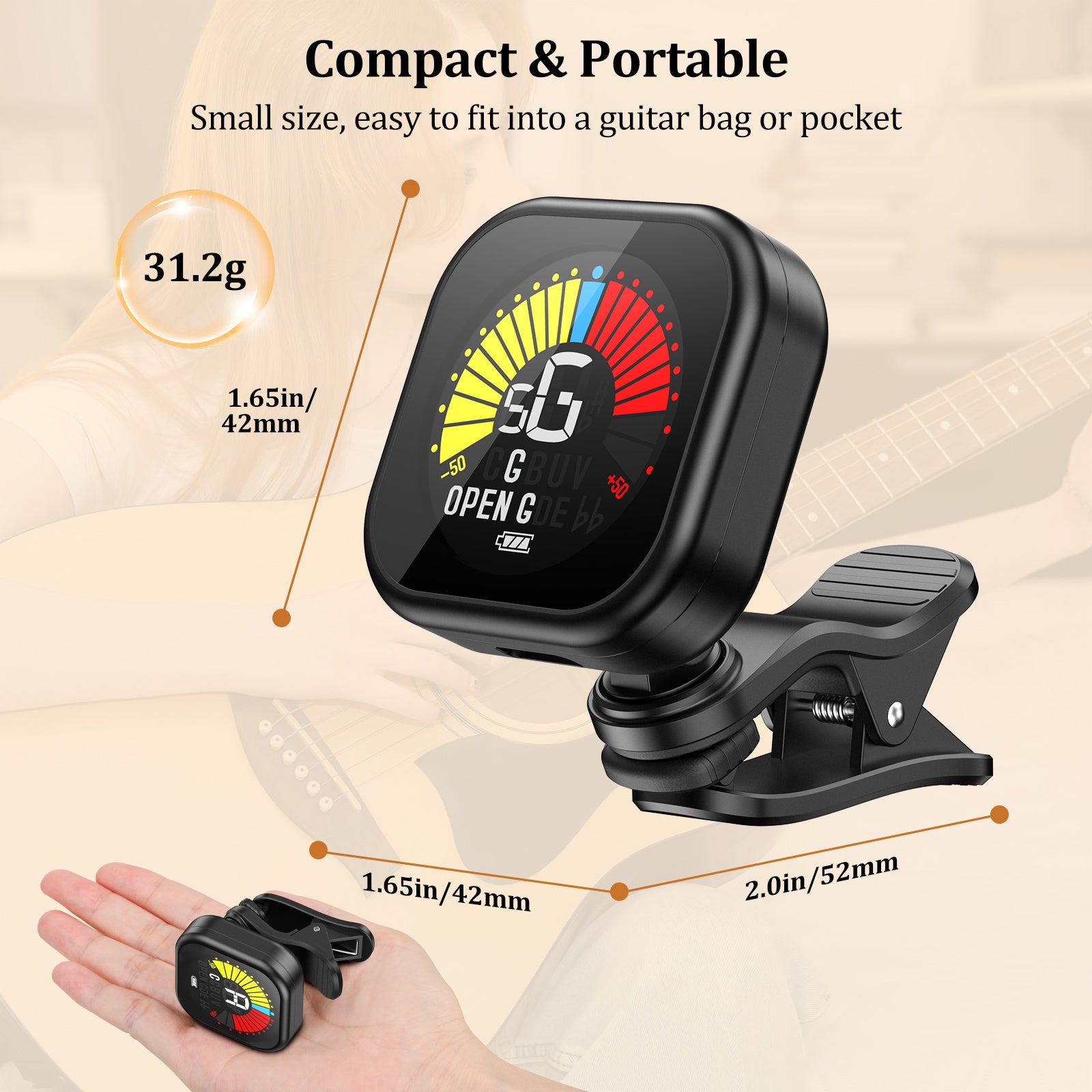 New Bee Guitar Tuner Clip GT30