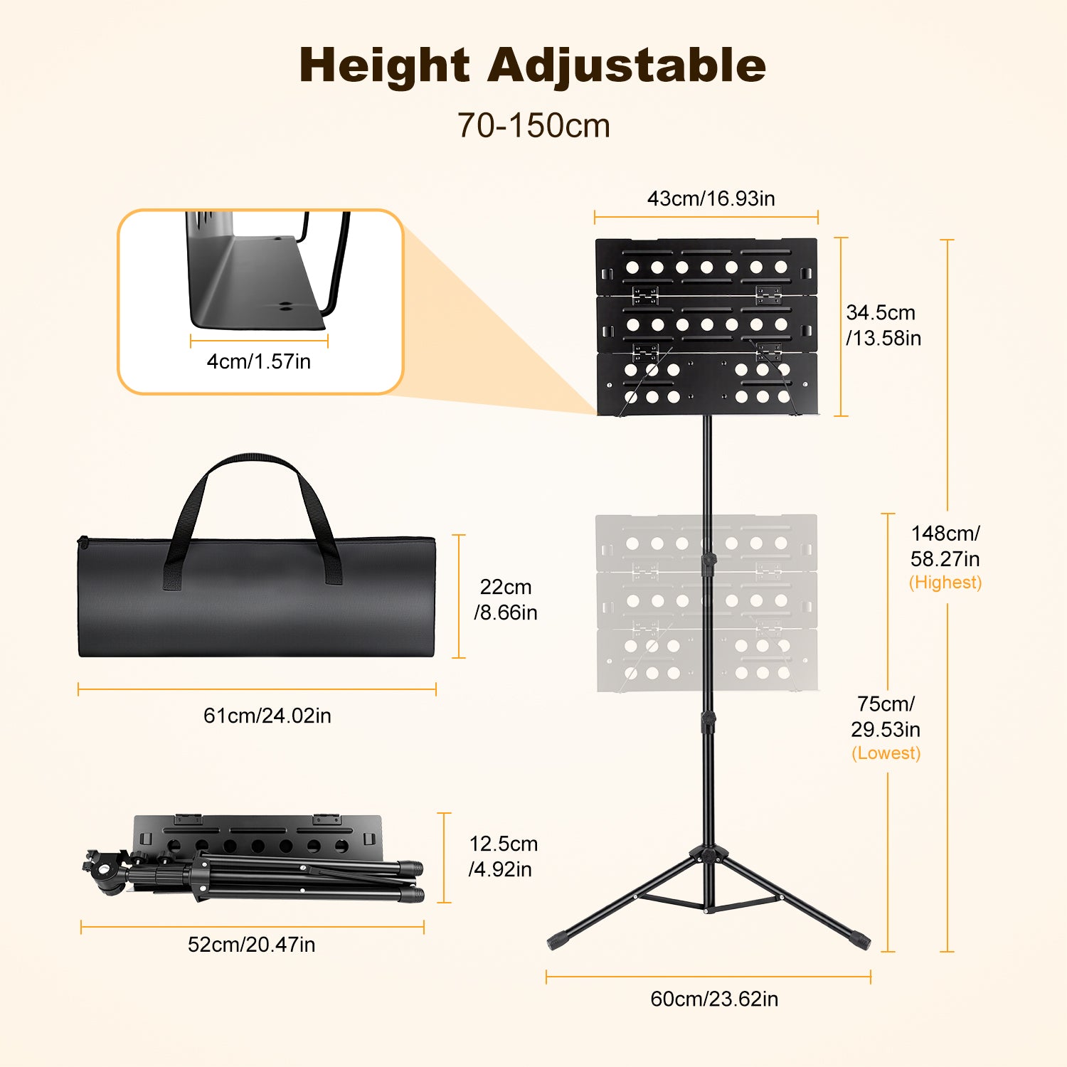New Bee Music Stand GH03