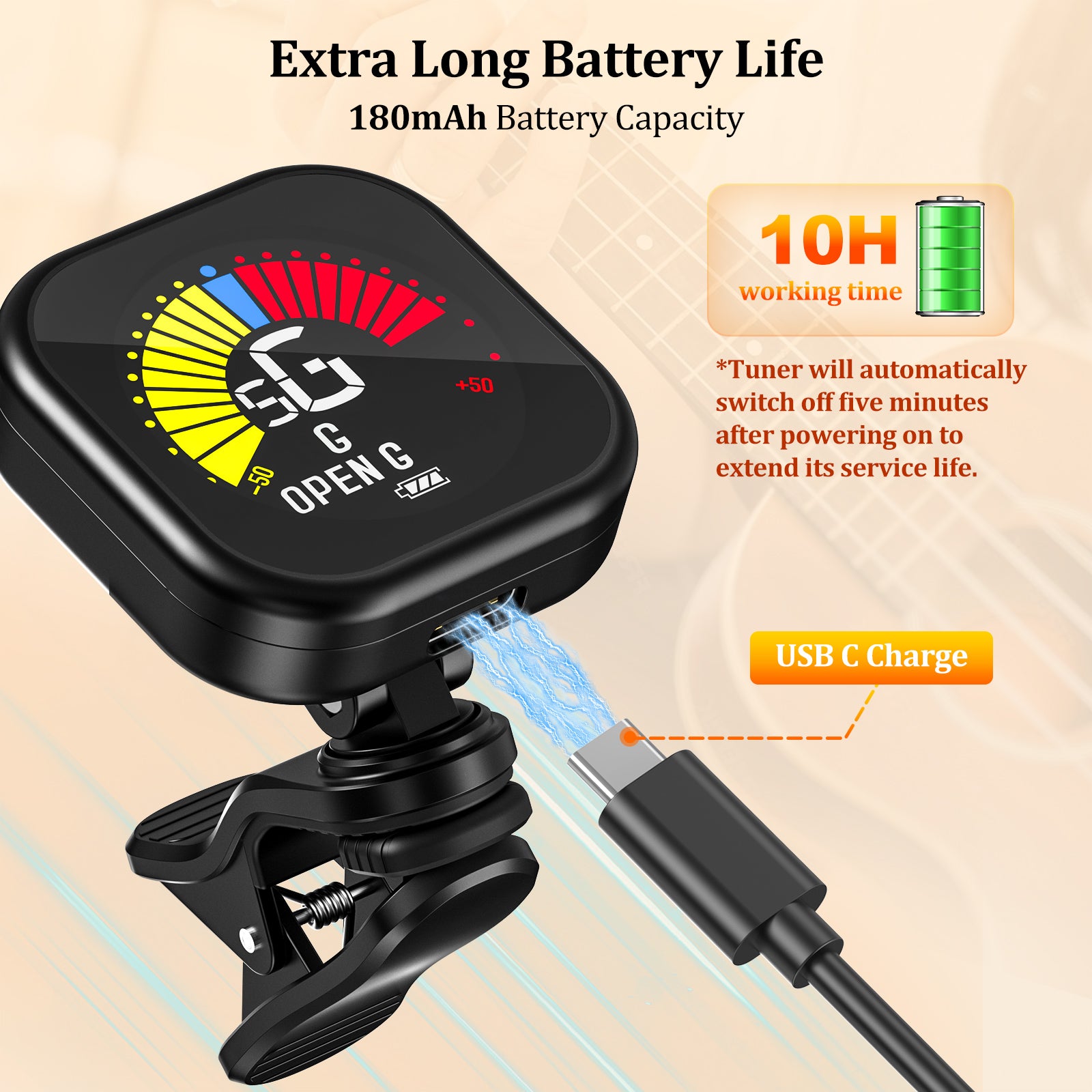 New Bee Guitar Tuner Clip GT30