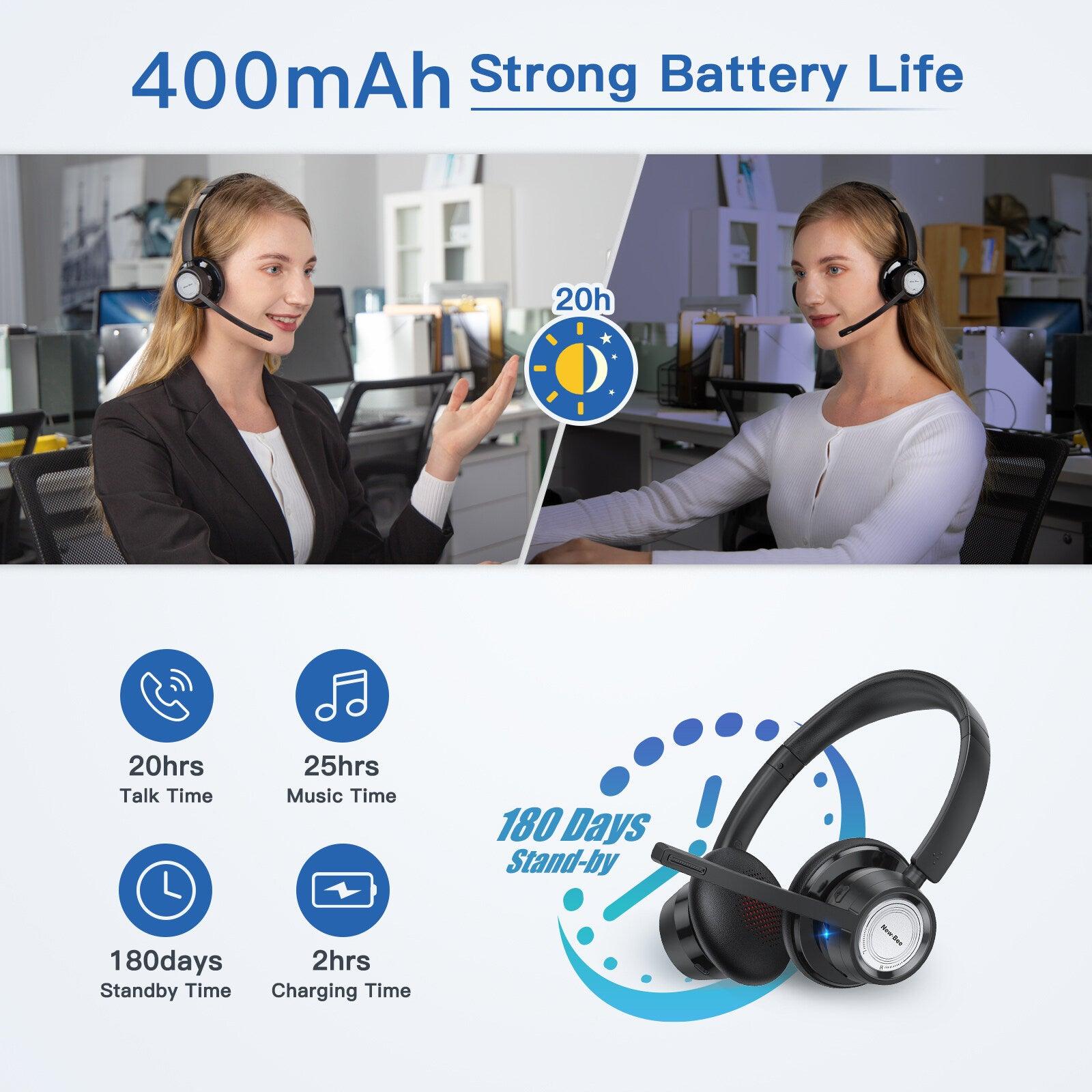 Wireless Office Headset BH58 - New Bee