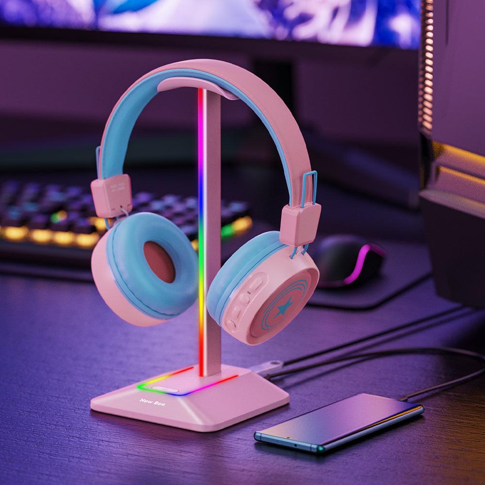 RGB Headphone Stand Z8 - New Bee