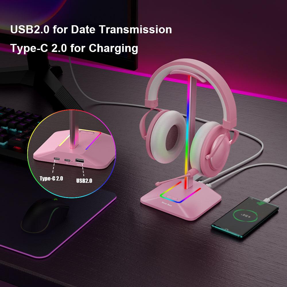 RGB Headphone Stand Z8 - New Bee