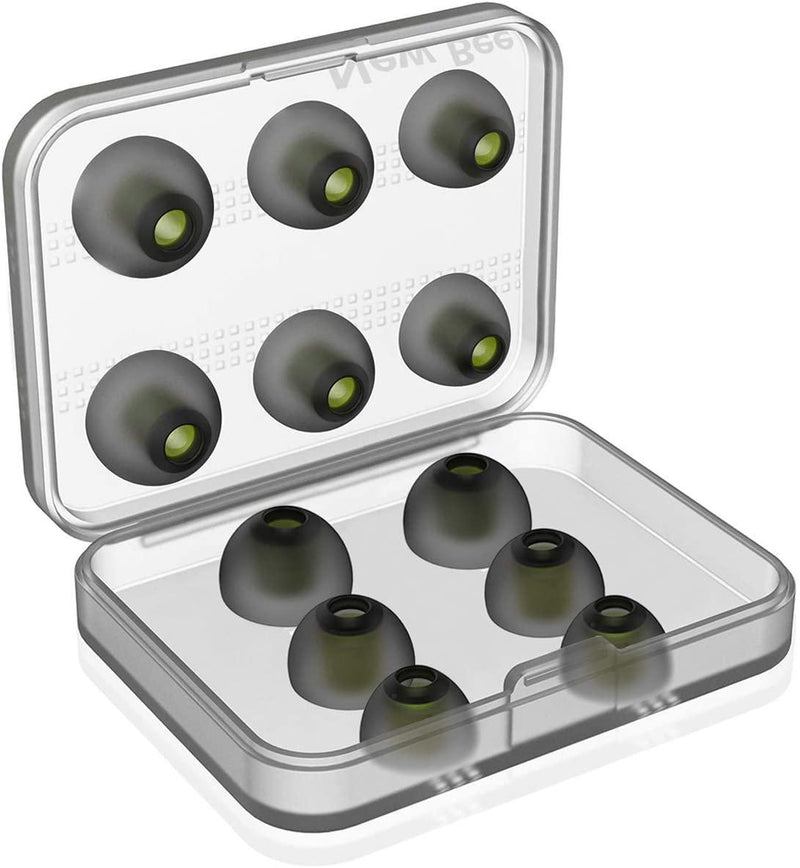 Earphone Tips New Bee Premium Replacement Earbud Tips Inner 4.9mm [3-Pair] + Silicone Earphone Tips Inner 4.9mm [3-Pair] for Headphones with 5mm-7mm Tip - Red 