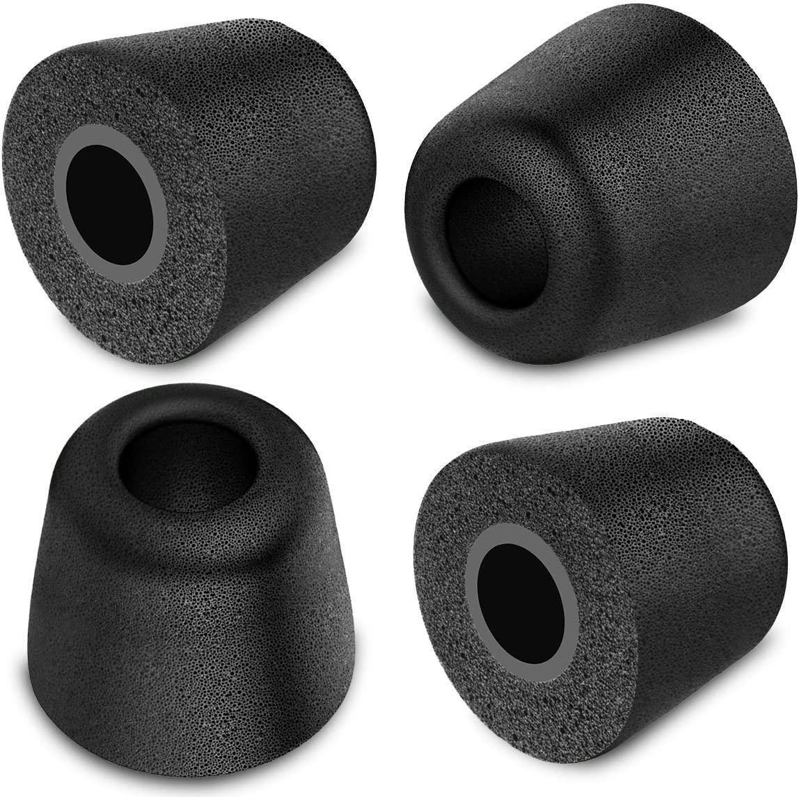 Earphone Tips New Bee 12pcs Premium Replacement Earbud Tips Blocking Out Ambient Noise Memory Foam Earbuds Inner 4.9mm for in-Ear Headphones with 5mm-7mm Tips [6 Pairs]