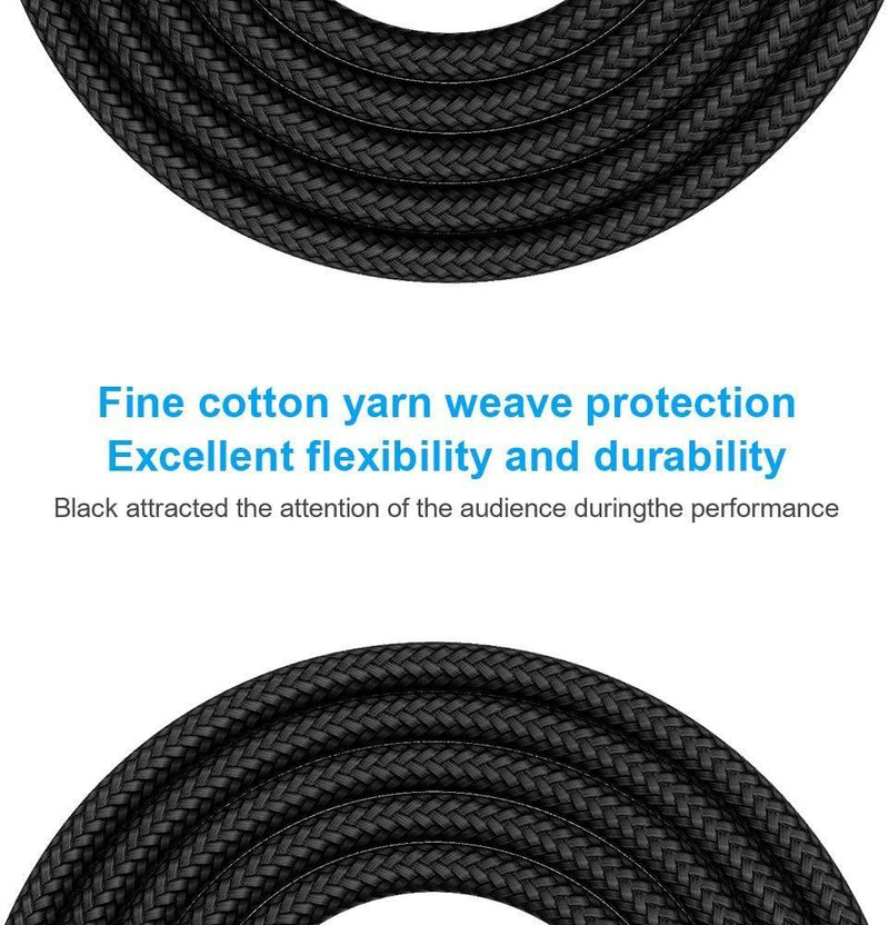 Guitar Cable 20 ft New Bee Electric Instrument Cable Bass AMP Cord 1/4 Straight to Straight for Electric Guitar, Bass Guitar, Electric Mandolin, Pro Audio