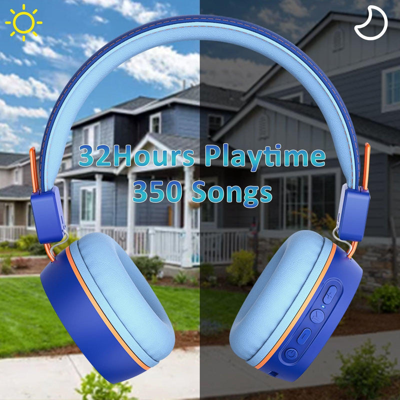 Kids Bluetooth Headphone Blue