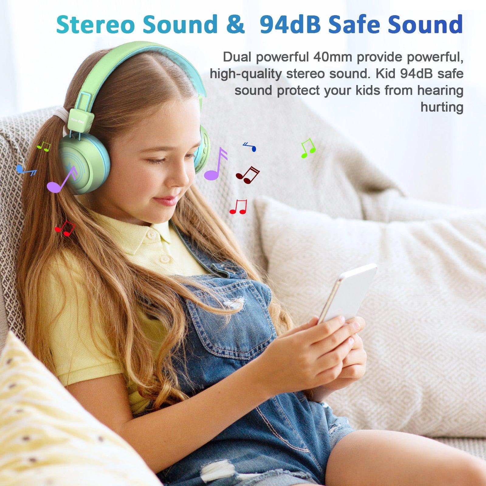 Kids Bluetooth Headphone Green